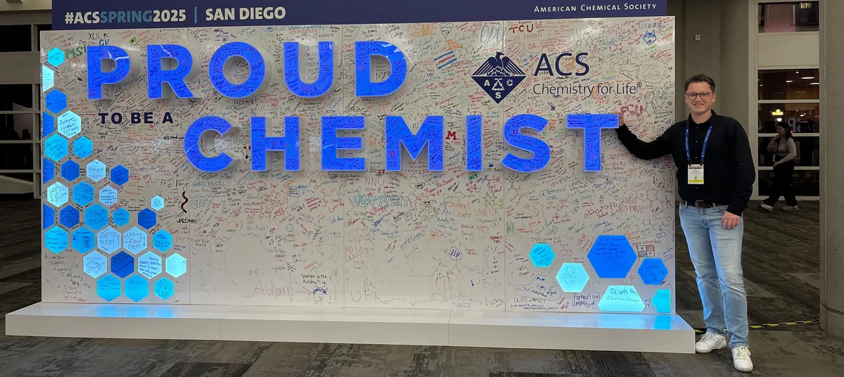 Fabian bei der ACS 2025 in San Diego (Foto: Fabian Knötzsch)