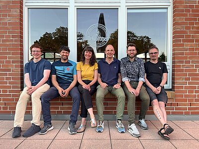 Das Orga-Team des VDI Bezirksverein Leipzig e.V. v.l.n.r.: Willi Zschiebsch, Mark Rose, Andrea Rübsam, Tobias Dencker, Danny Bendix und Dr. Marcus Rackel